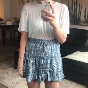 Shein floral mini skirt